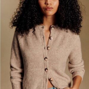 NWT Sezane OTHELLO CARDIGAN light beige size XXS